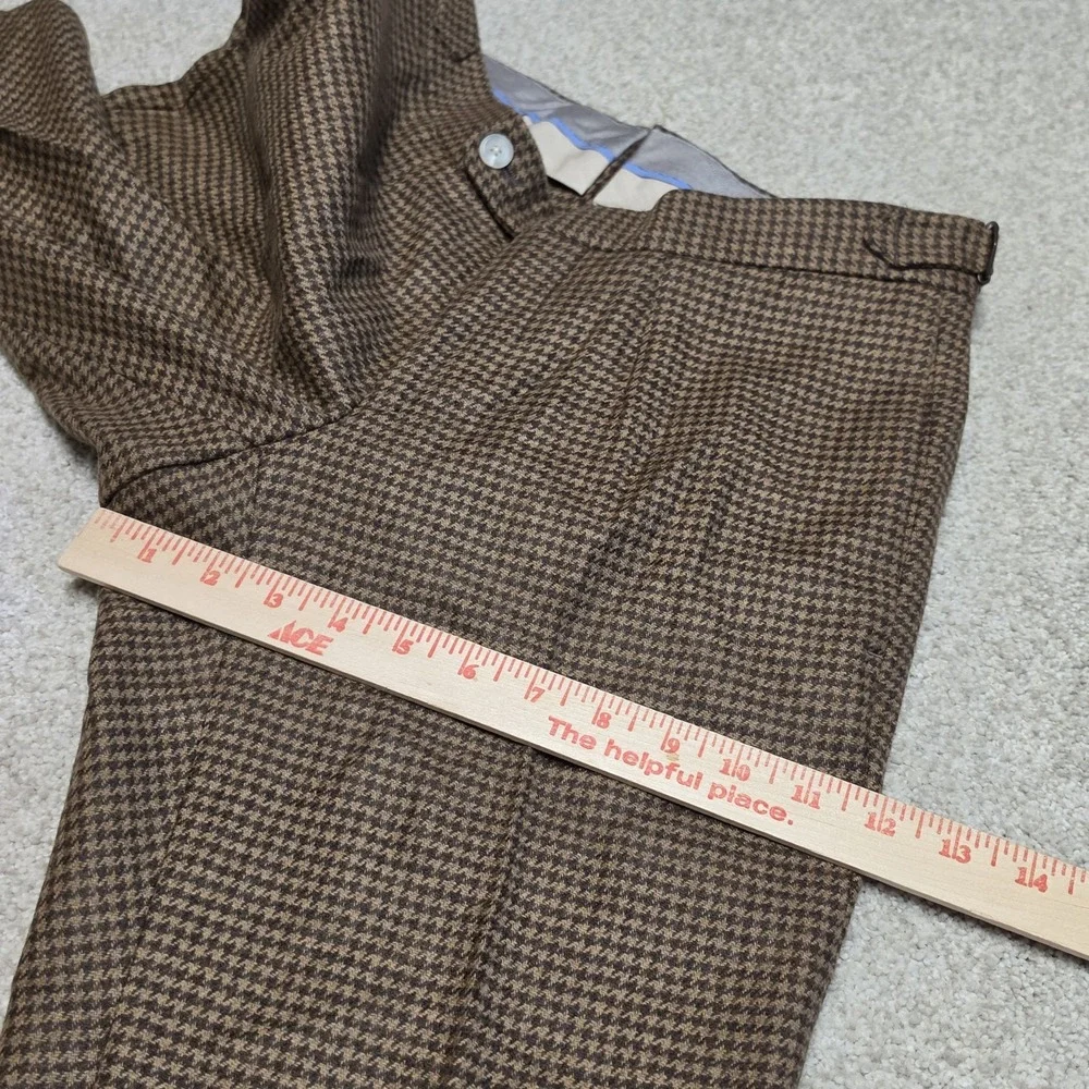 Paul Stuart Phineas Cole Wool & Cashmere Houndstooth Slim Fit Trouser 32 (30x29)